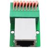 Industrieller RJ45 8-Pin Klemmenblock-Adapter DIN-Schienenmontage Netzwerk-Interface-Platine Mit Werkzeuglosem Verbindungsdesign