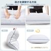 Limited VOTUDX Bed Hotel Comfortable to the High Resilience Suitable for Side Back and Stomach Fully Double White Bedding White 2 Pillow Covers