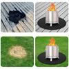 Yousheng Fireproof Pit Mat for Stove BBQ Heat Mat Round Square 3-Layer Fireproof Tabletop Mats for Outdoor BBQ Air Fryer Grill Mats