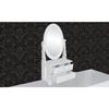 VidaXL Coiffeuse avec miroir pivotant ovale MDF
