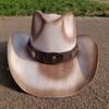 summer Cowboy Hat Summer Outdoor Travel Turquoise Accessories for Men and Women Retro Gentleman Western Cowboy Straw Hat