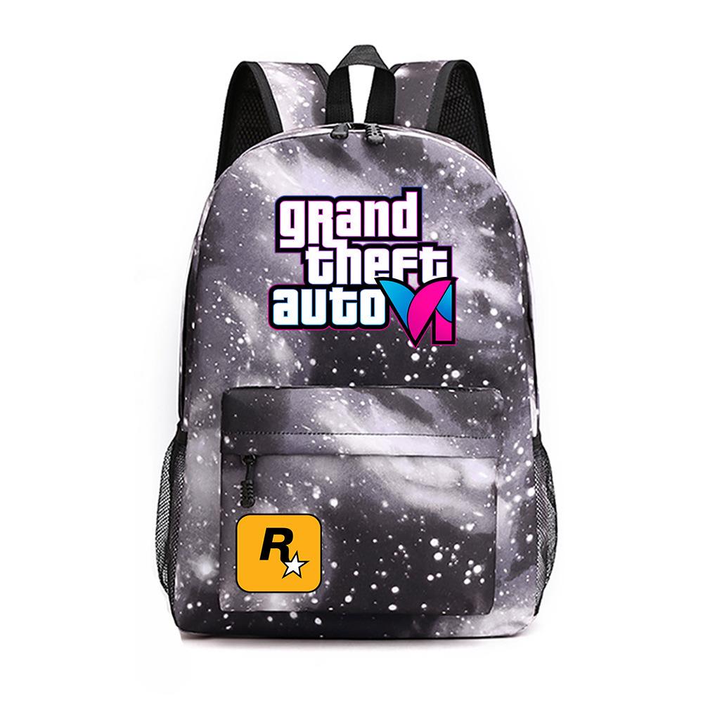 Anime Game Merchandise Grand Theft Auto Schooltas Oxford Stof Rugzak Student Rugzak