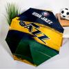 Jazz Basketball Team Umbrella 8-Frame for Travel, Camping, Casual Lightweight Portable Umbrella, Essential for Every Family Holidays Gift