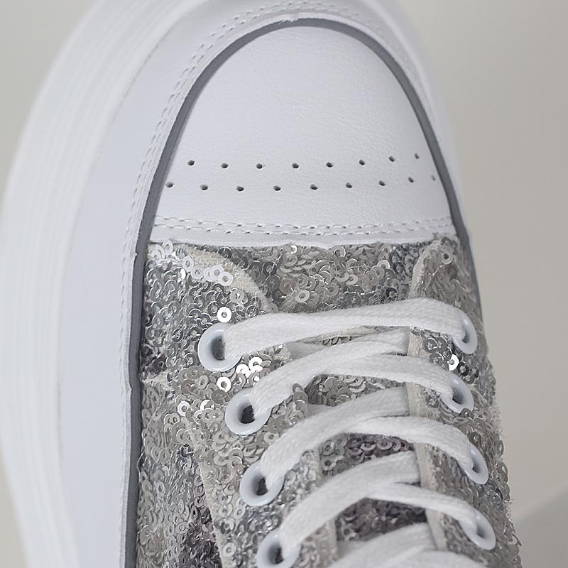 Fashion 12CM Platform Slippers Wedge Shoes Women Summer Platform High Sequined Slipper Air Mesh Breathable Women Summer Shoes