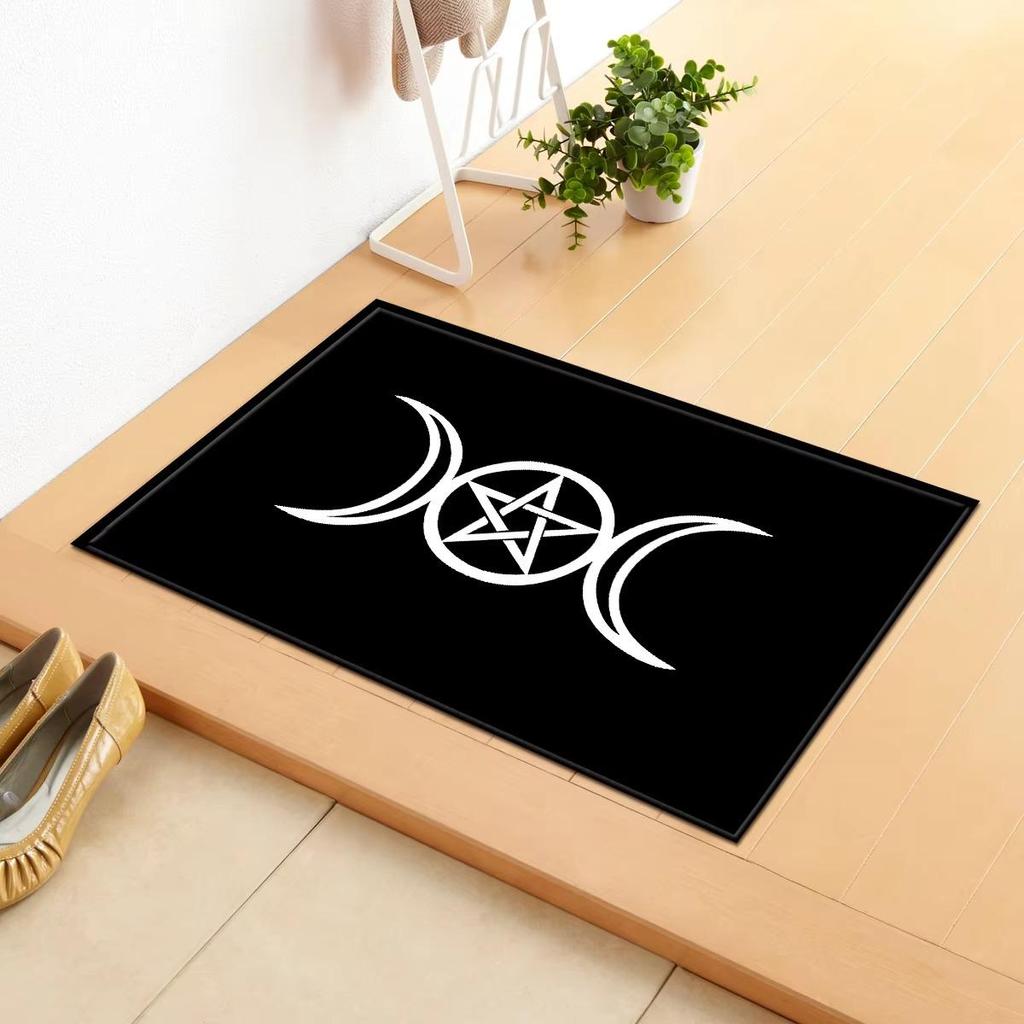 Floor Mat 1PCS Cute Cartoon Non-Slip Carpet Office Chair Doormat Stain Resistant Toilet Bathroom Kitchen Living Room