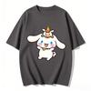 2026 New Cinnamoroll Cow Cartoon Print Tshirt Family Matching Outfits Casual Short Sleeve Tee for Women Unisex Kids Highquality