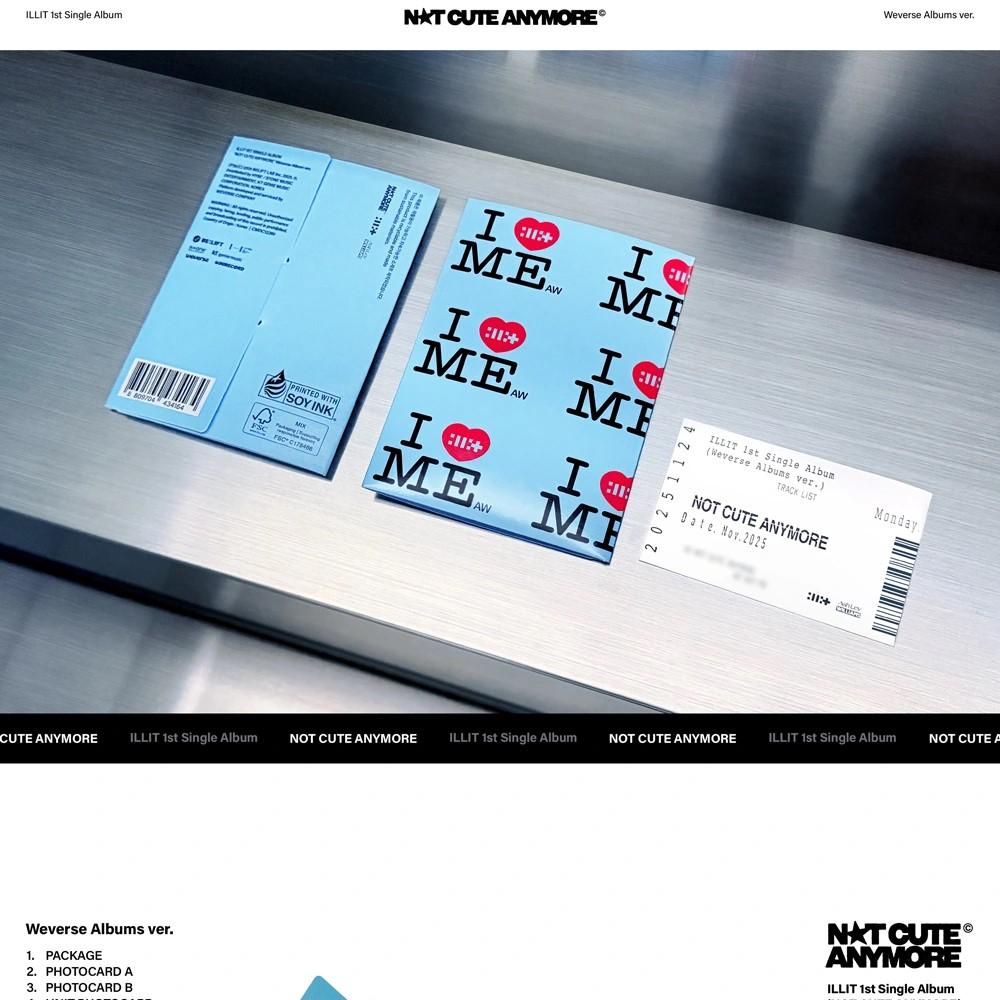 ILLIT [NOT CUTE ANYMORE] 1st Single Album WEVERSE ALBUMS Version