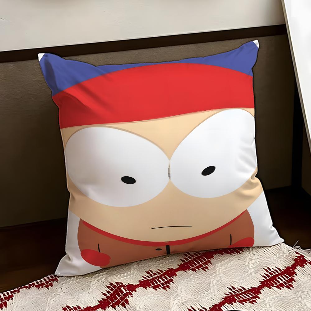Cartoon Anime SSouth PPark Cushion Cover Reversible Soft Durable Pillow Cover Home Car MultiScene Use for Daily Comfort