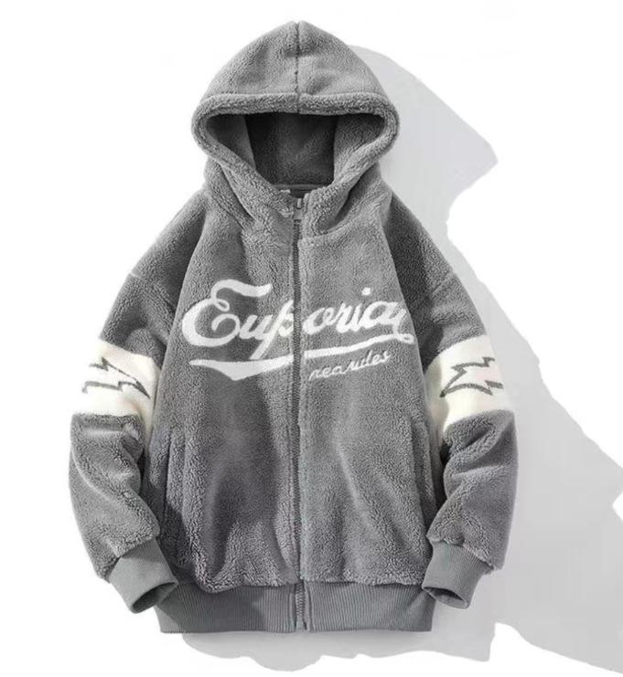 Men's Winter Thick Lambswool Coat - Korean Street Style, Loose Fit, Couples' Trend, Warm Cotton Jacket