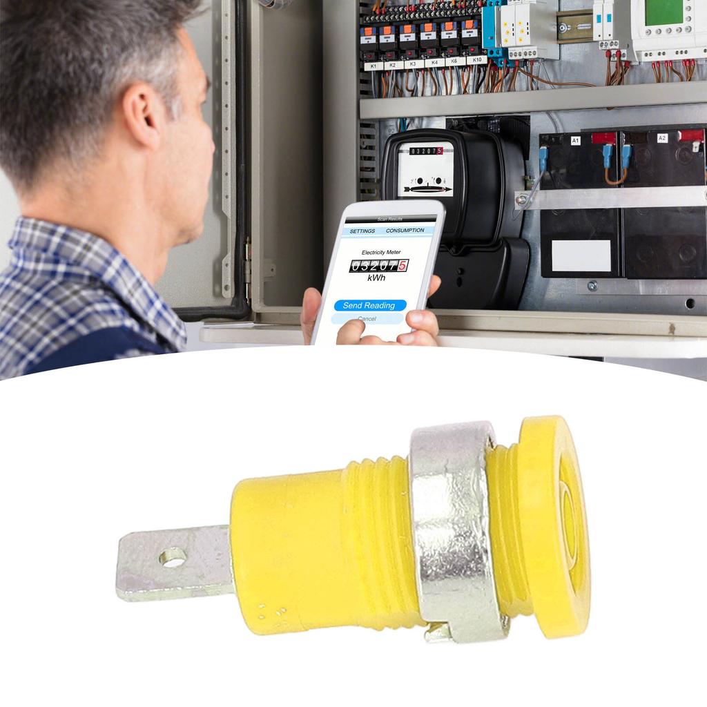 20Pcs Banana Socket 4mm Strong Connectivity Corrosion Resistance Good Performance Electrical Test Accessories