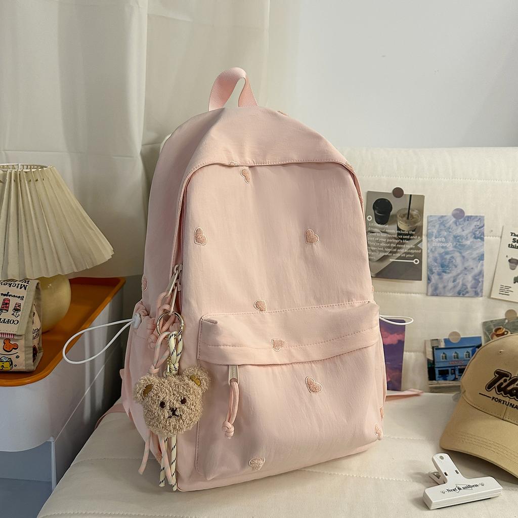 Schoolbag new Japanese high-value girl schoolbag primary school students sweet candy-colored backpack junior high school light shoulders