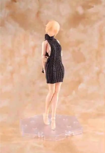 

OBEST HASUKI 1/12 Scale Body Clothes, Knit Dress, Sweater, Open Back, Cute, SD0602/SD0611 (Black)