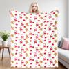 Xmas Gingerbread Candy Flannel Blanket, Ultra-Fine Fiber, All Season Luxurious Fluffy Blanket Suitable For Beds Or Sofas