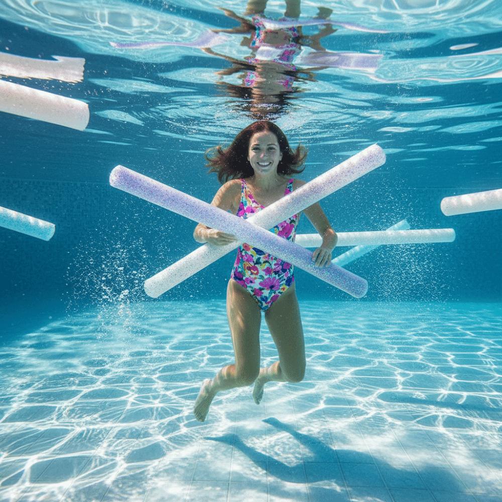 High Buoyancy Inflatable Swim Stick Tear-resistant Pool Buoyancy Stick  Beginner Aid