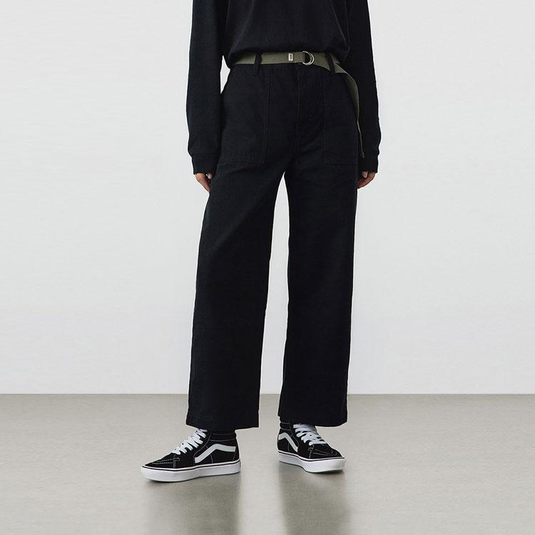 Vans Cargo Pants Women's Black Moderate Straight Fit Pants VN0A53LXBLK