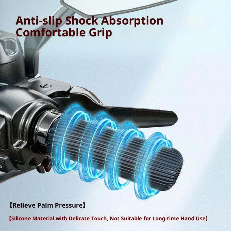 1 Coppia Coprimanubrio in Silicone per Moto Universale Autoretraente Antiscivolo Anti Vibrazione Manopole Moto Copri Manopole
