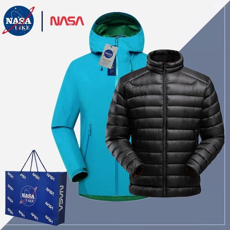 LT Series Unisex Outdoor 2-in-1 Jacket With Duck Down Liner Hiking Skiing Camping