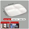 Luxuware Melamine Four-Compartment Divided Dinner Plate