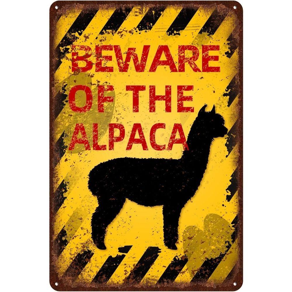Beware of Animal Silhouette Aluminum Signs Metal Warning Plates