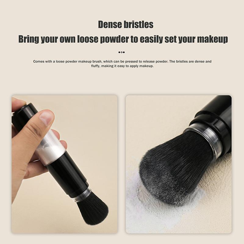 Refillable Powder Brush Cosmetic Powder Brushes Multi-Functional Push-On Spray Powder Brush Foundation Blush Brush Makeup Tools