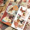 Vintage Scrapbooking Stickers Material Pack Paper Card Bookmark Set Scrapbook Notebook Decorations Handmade DIY Supplies