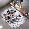 Energetic Character in Action suitable as a non-slip mat for the living room or bedroom sofa