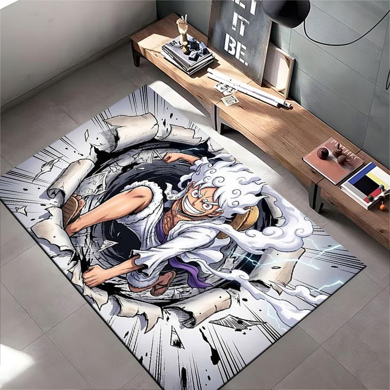 Energetic Character in Action suitable as a non-slip mat for the living room or bedroom sofa