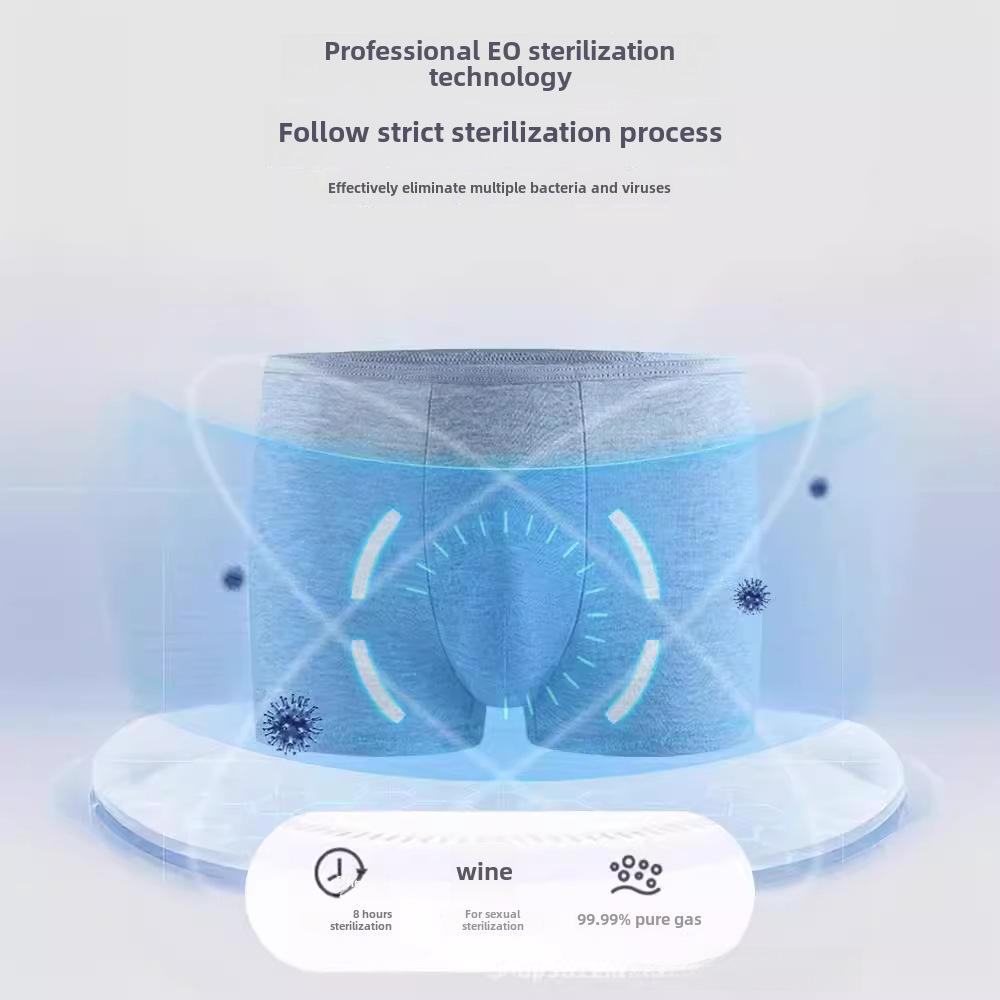 Men's Sterile Cotton Disposable Boxer Shorts - Travel & Daily Use