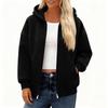 Hoodies For Women Long Sleeve Zip Up Sweater Jackets Loose Casual Hooded Jackets With Pockets