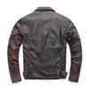Chinese Size Vintage Motorcycle Jacket Men Genuine Leather Jackets 100% Cowhide Leather Coat Winter Biker Jacket Moto Clothing