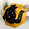 1pc Moon Cat Automatic Open/close Folding Compact Umbrella, 8-Rib Sturdy Canopy, Lightweight Portable, Commuting Use, Gift, Outdoor Umbrella, Travel E