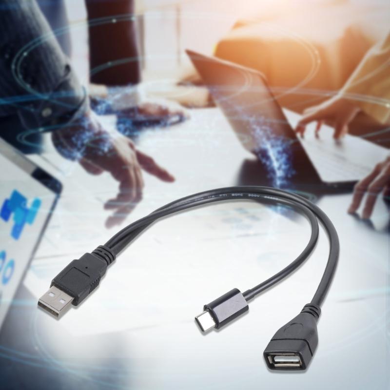 Keyboards USB 2.0 Male To Female Extension Cable With Type C Charging For 480Mbps Data Transfer And 5V Power Delivery