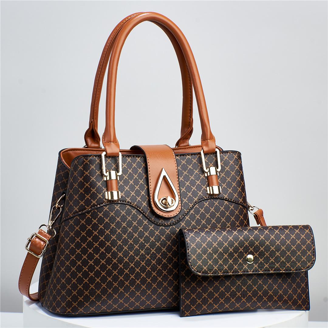 

Женская сумка с принтом, портативная сумка для мамы и ребенка, европейская и американская ретро женская сумка, сумка через плечо, классика 29*12*21