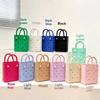 Leisure EVA Handbags with Hole Waterproof Rubber Tote Bag Summer Beach Bag  Sports