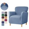 1PC Water Repellent Tub Sofa Cover Solid Color Club Chair Slipcover Elastic Single Armchair Slipcover Home Bar Counter Office
