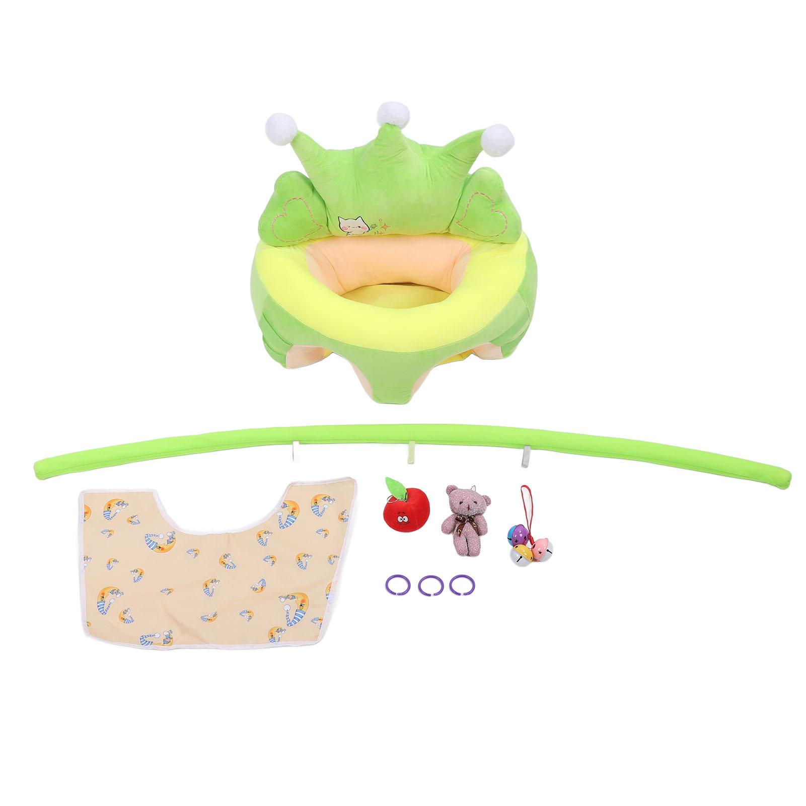 

Мягкое детское сиденье в форме короны, поддерживающее сидячее положение, удобное кресло для обучения сидению, плюшевое кресло для малышей Green