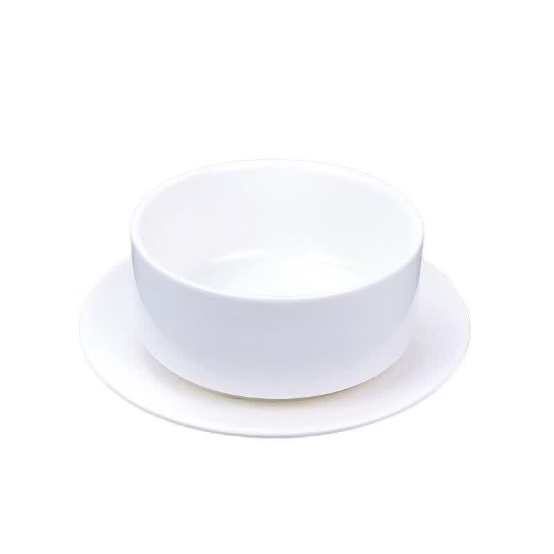Ceramic Double-Handle Soup & Dessert Bowl Set