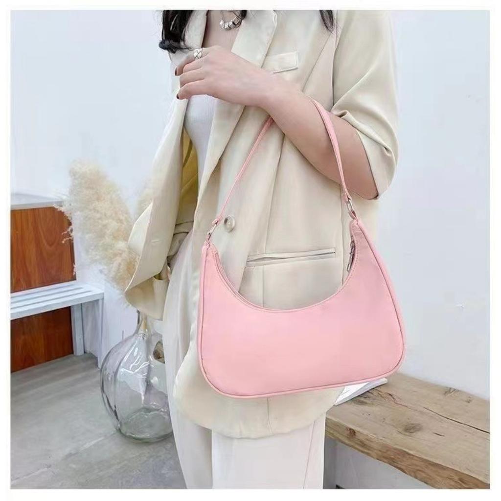 Women's Shoulder Bag, Cheap Women's Crescent Bag, Fashionable and Versatile Women's Handbag, Simple Women's Armpit Bag, Mobile Phone Bag, Wallet