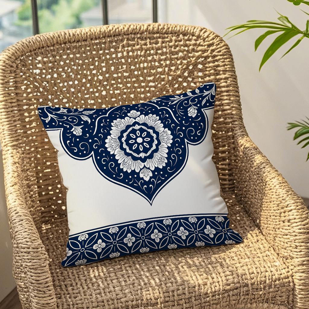 Bohemian Flowers Pillow Case Bedroom Sofa Cushion Cover 100% Polyester Living Room Pillowcase Bedhead Throw Pillow Home Decor