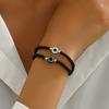 Blue Evil Eye Bracelet Duo – Trendy Matching Set for a Unique Everyday Look