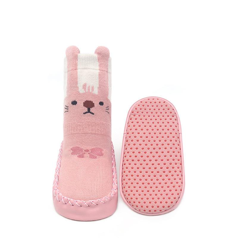 Neugeborenen Baby Socken Mit Gummi Sohlen Herbst Winter Print Infant Mädchen Jungen Für Socken Kleinkind Boden Anti Slip Schuhe 0-18M