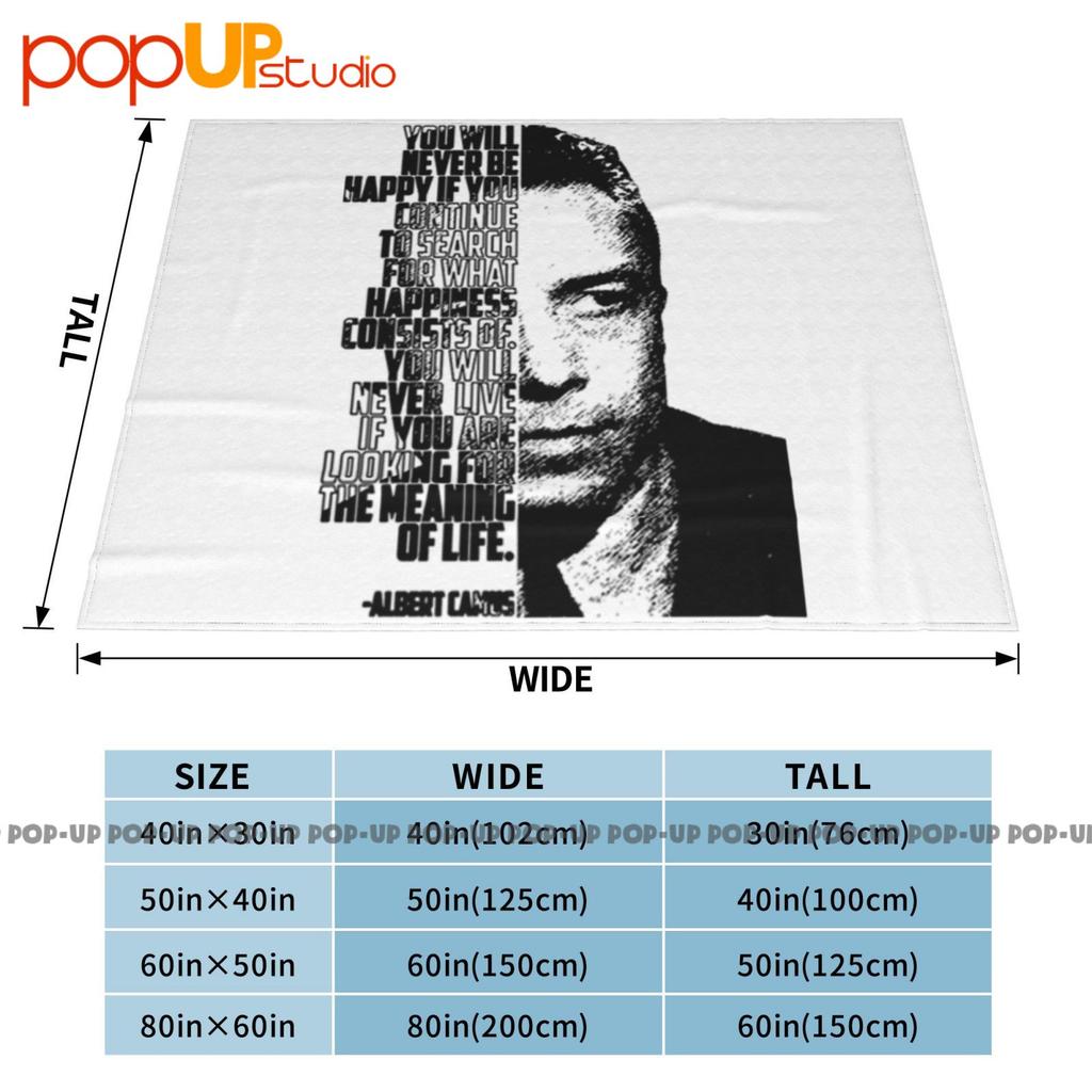 Albert Camus You Will Never Be Happy Ultra-Soft Blanket Quilt Winter Sofa Cover Bed Covers