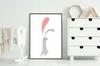 Picture poster In a frame A4 cm Bunny PD108