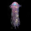 Portable LED Jellyfish Lantern Glitter Hanging Jellyfish Lanterns with Bright Strip Bedroom Decor Supplies Gifts for Kids Girls