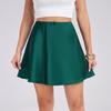 Satin Midi Skirt: High Waist, Elastic, Solid Color Women's Skirt Available in Stock