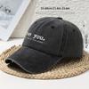 1pc Retro Versatile Baseball Caps for Women,Vintage Letter Print Visor Hat with Breathable Comfort,aSoft Washed Distressed Style