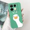 For Infinix Note 40 X6853 / Note 40 Pro 4G 5G / Note 40 Pro+ Plus Case Cover Liquid Silicone Soft TPU Cool Style Cartoon Fundas