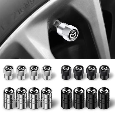 4PCS Metal Tire Valve Caps Car Tyre Air Stems Cover For CX-3