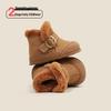 Korean Style Children's Cotton Winter Boots for Toddlers: Warm Snow Shoes for Boys and Girls