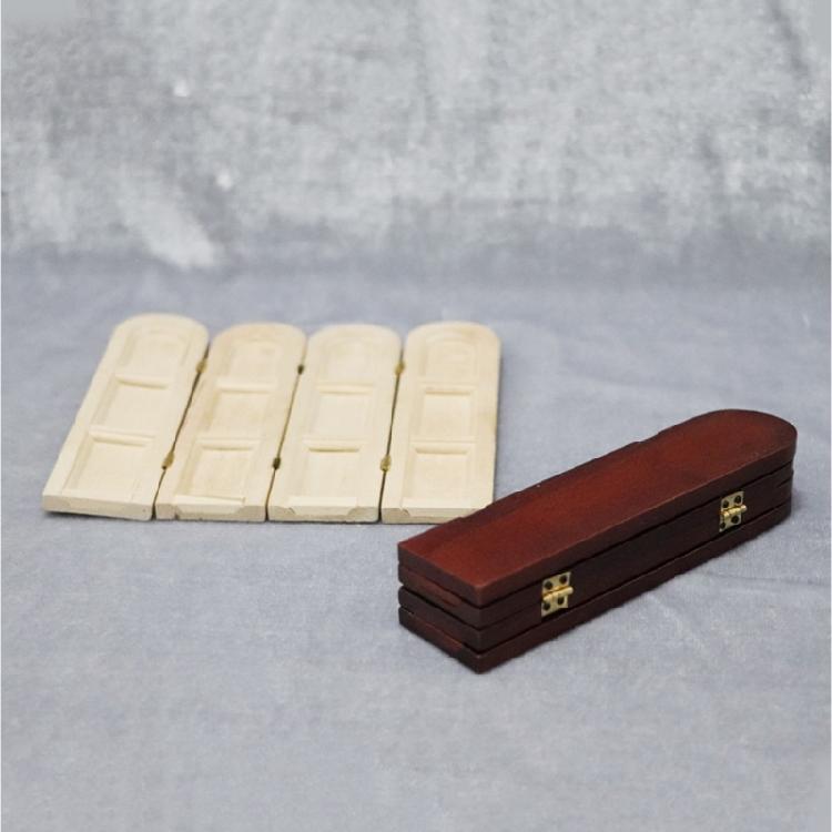 Mini Wooden Room Divider Panel For Dollhouses Bathroom Study Decoration 12.5cm Craftsmanship
